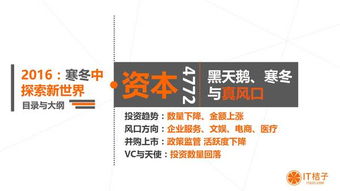 一文讀懂2016年中國互聯網創業與投資 風口、資本與拐點